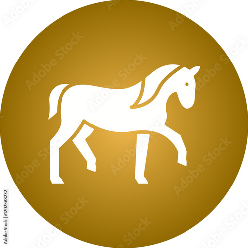 Horse icon single vector illustration
