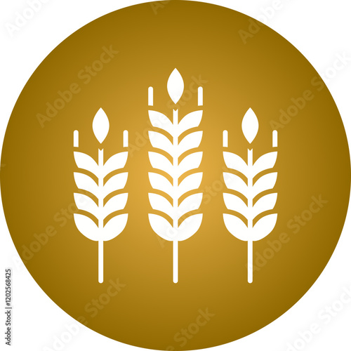 Wheat icon single vector illustration