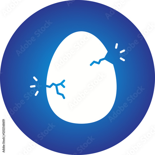 Hatched Egg icon single vector illustration