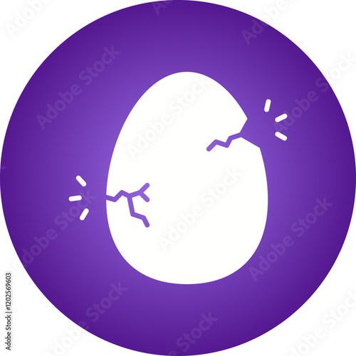 Hatched Egg icon single vector illustration