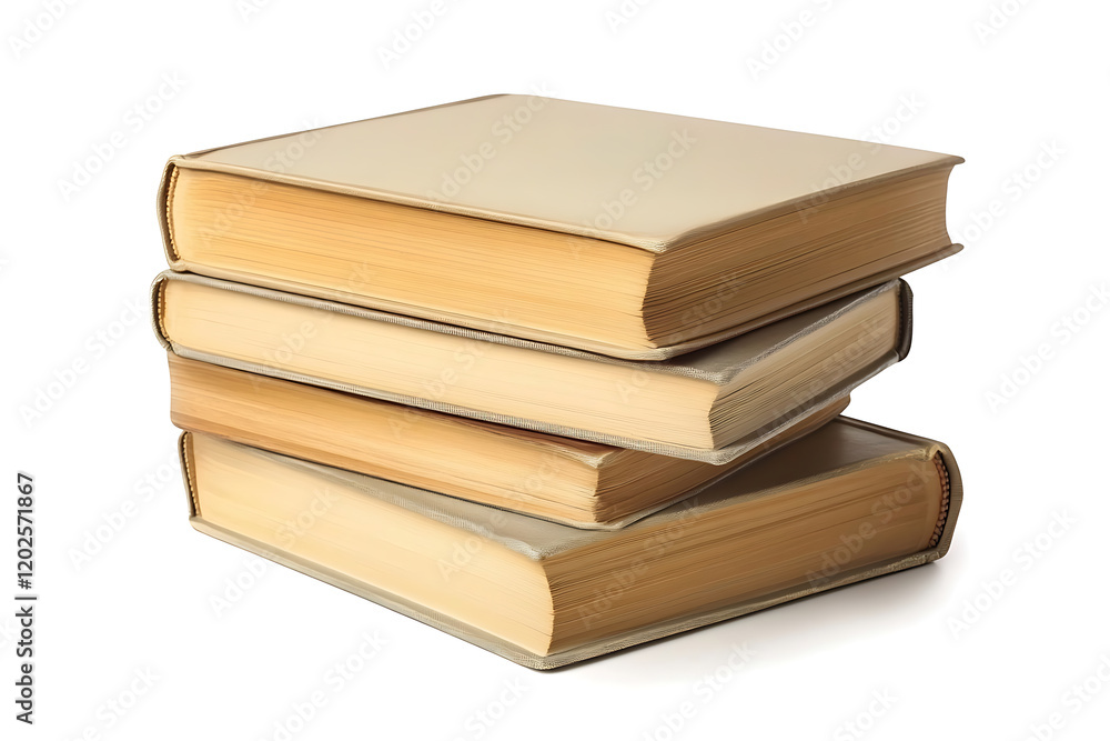Stack of hardcovered old books isolated on a white background Stack of hardcovered old books isolated on a white background