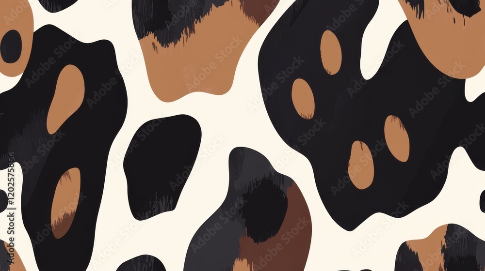 Fototapeta premium Seamless leopard print pattern design