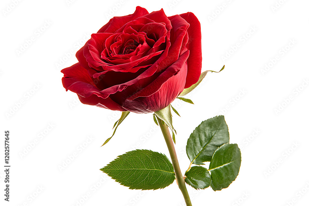 Naklejka premium Rosa damascena isolated on a white background