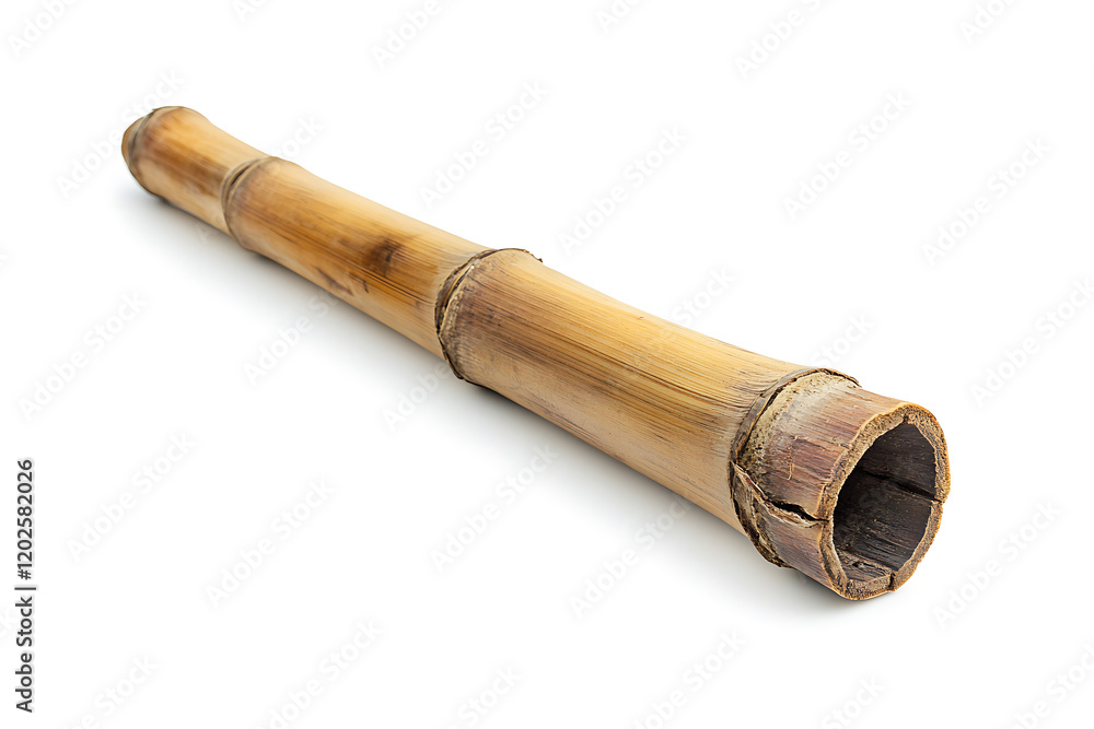 Piece of bamboo trunk isolated on a white background Piece of bamboo trunk isolated on a white background