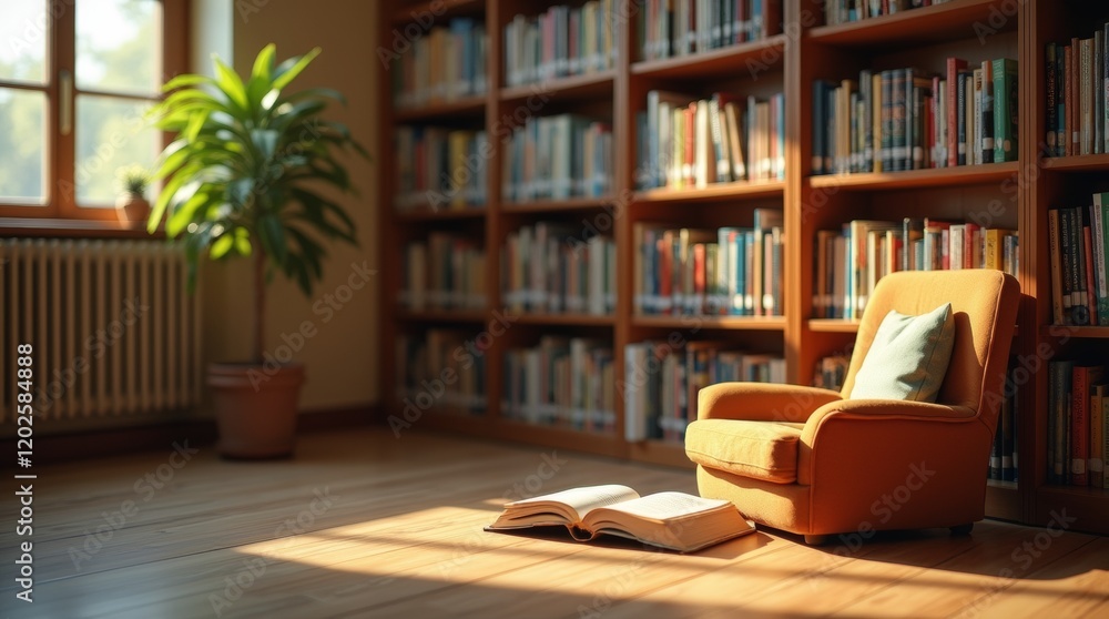 cozy school library corner, reading nook cozy school library corner, reading nook