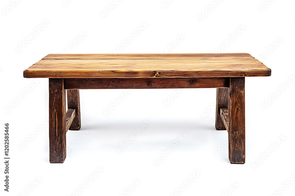 Old wooden table isolated a white background Old wooden table isolated a white background