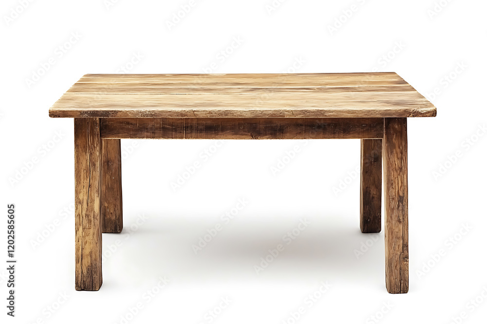 Old wooden table isolated a white background Old wooden table isolated a white background