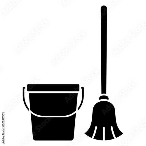 bucket and mop
