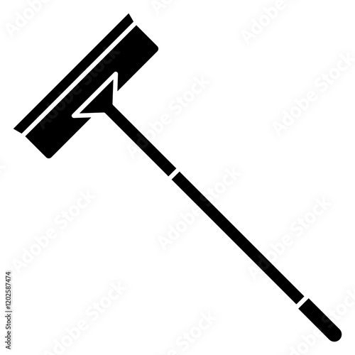 mop housecleaning equipment icon illustration