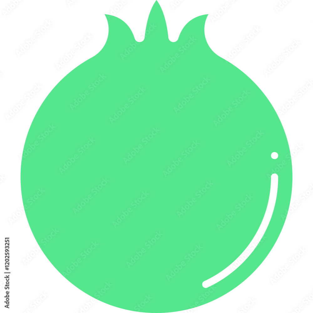 Pomegranate icon single vector illustration Pomegranate icon single vector illustration