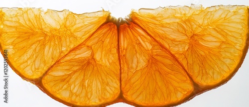 Close-up citrus slices, vibrant orange, food photography photo