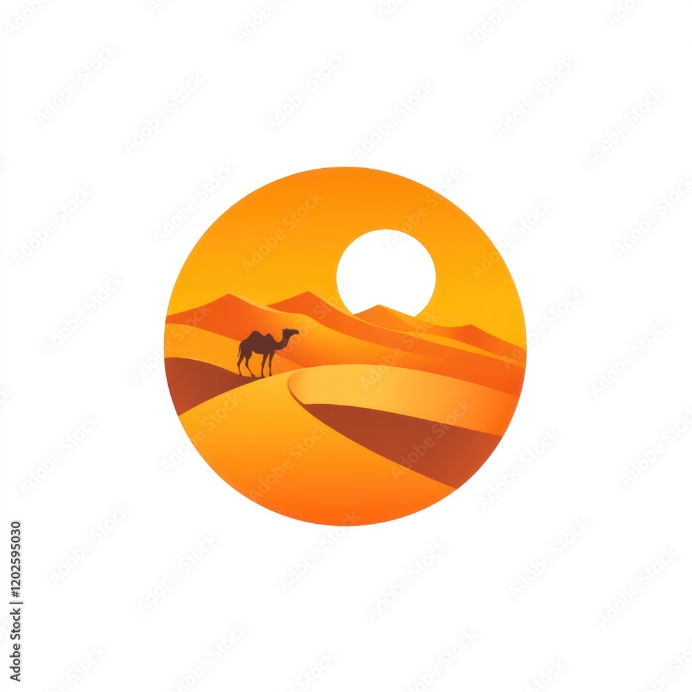 Desert sunset camel silhouette landscape (1) Desert sunset camel silhouette landscape (1)