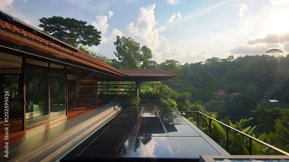 Modern Jungle Villa with Infinity Pool and Panoramic Views Modern Jungle Villa with Infinity Pool and Panoramic Views