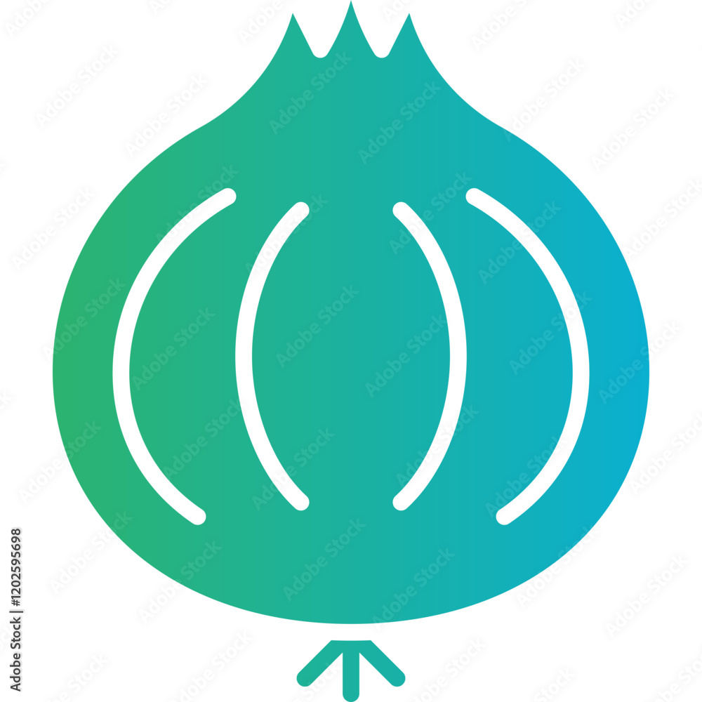 Onion icon single vector illustration Onion icon single vector illustration