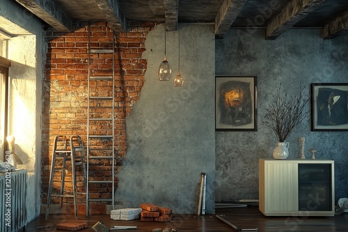 Wallpaper Mural Renovation transformation  a stunning contrast between industrial and modern interior spaces Torontodigital.ca