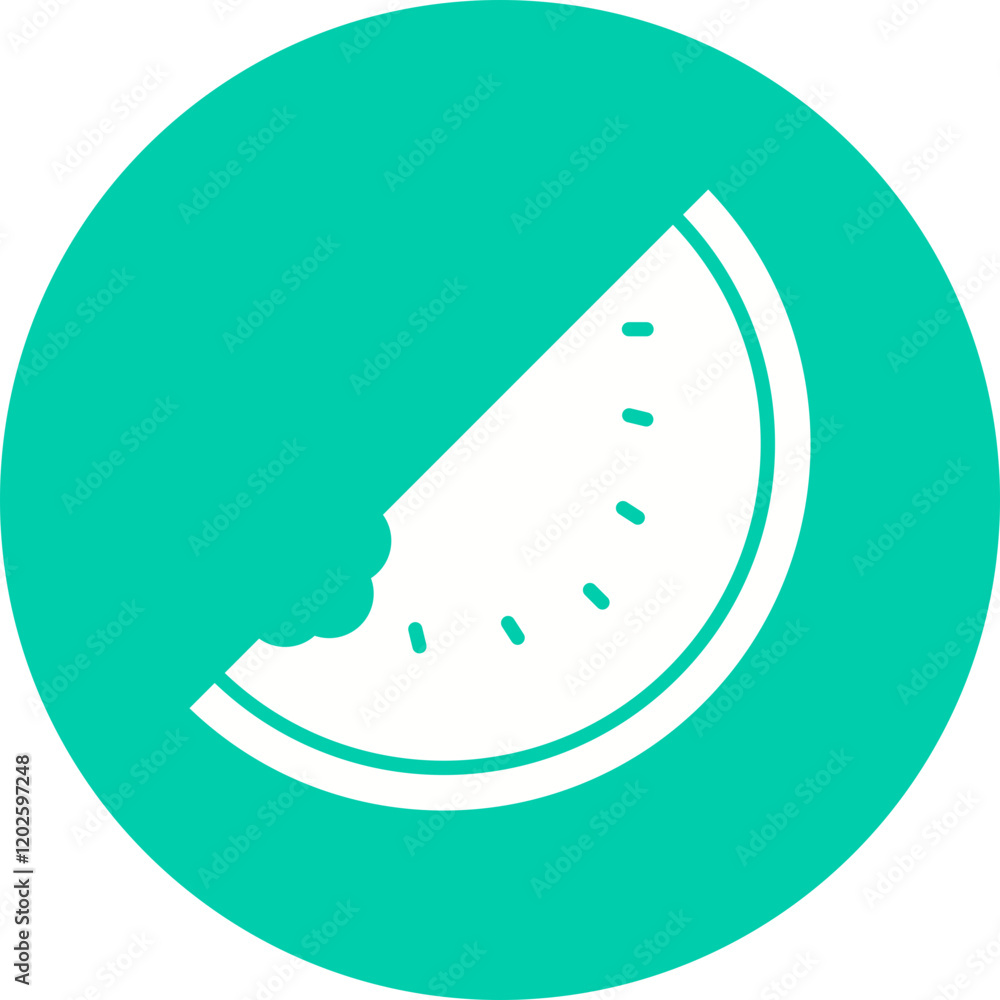 Watermelon icon single vector illustration Watermelon icon single vector illustration