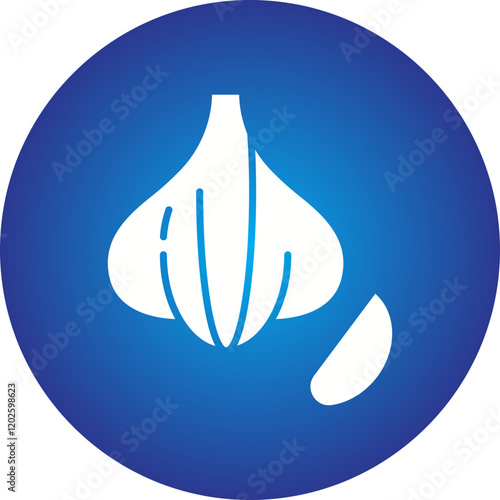 Garlic icon single vector illustration