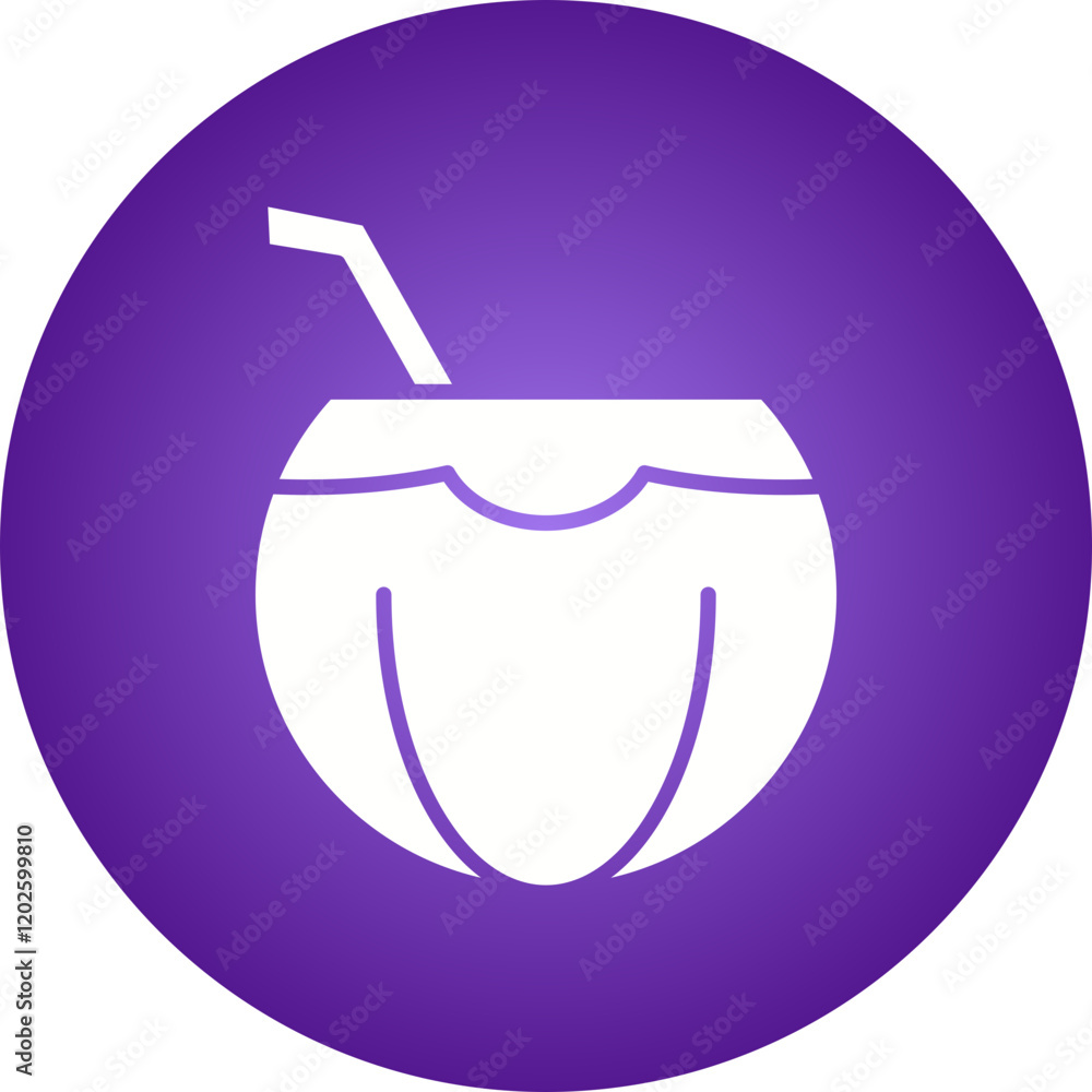 Coconut icon single vector illustration Coconut icon single vector illustration