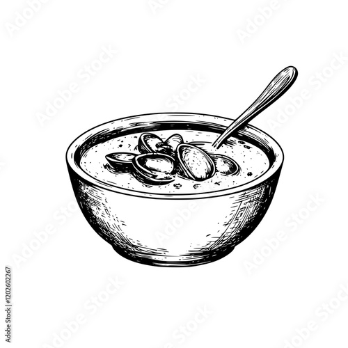 Enjoying a cozy bowl of hot cereal topped with fresh ingredients during a chilly morning in a rustic kitchen