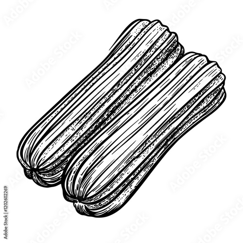 Freshly made churros resting on a plate, inviting and warm, perfect for any sweet tooth craving tasty treats