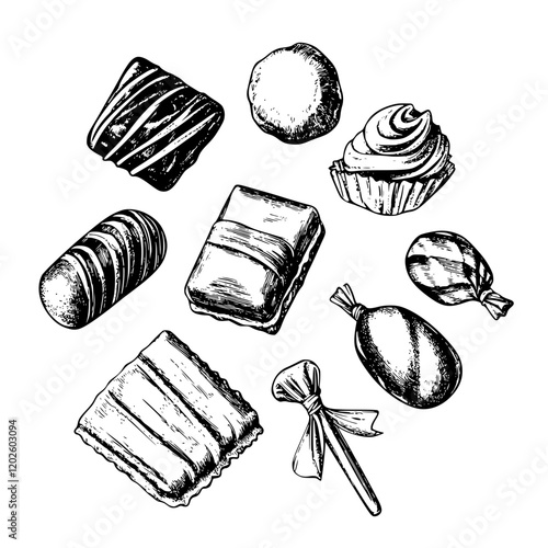 Delightful assortment of handmade sweets and candies displayed with care in a quaint artisan shop