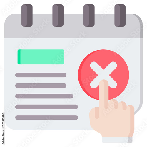 Cancellation Flat Icon