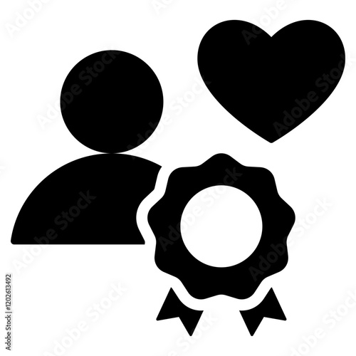 Loyalty Glyph Icon