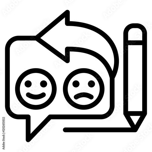 Feedback Outline Icon