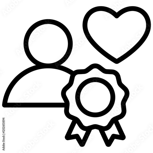 Loyalty Outline Icon