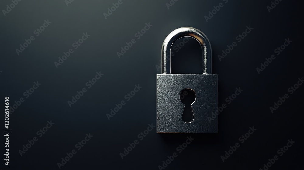 Padlock security dark background safety concept Padlock security dark background safety concept