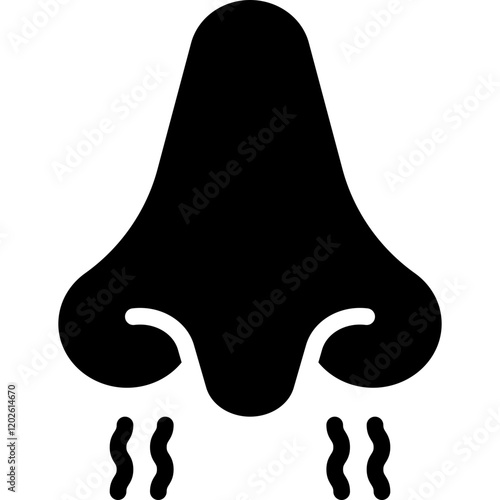 Nose icon single vector illustration