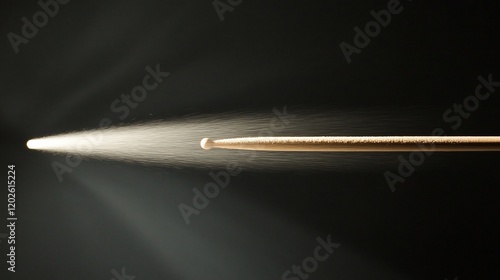 Drum Stick in spotlight, studio shot photo