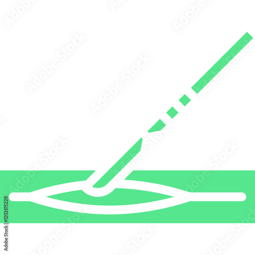 Surgerical Cut icon single vector illustration