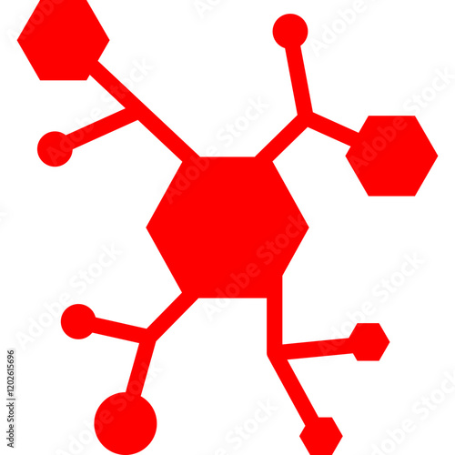 Molecular Structure icon single vector illustration