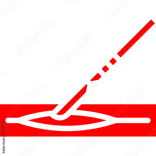 Surgerical Cut icon single vector illustration