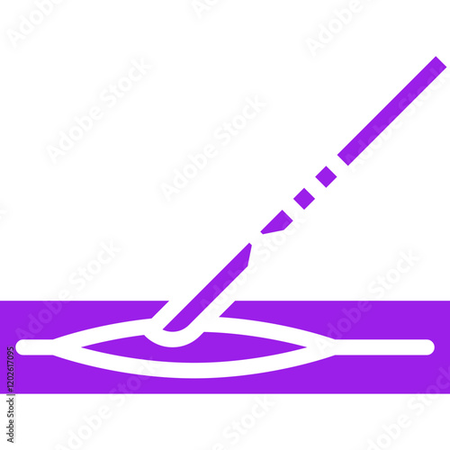 Surgerical Cut icon single vector illustration
