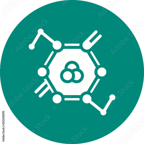 Molecules icon single vector illustration