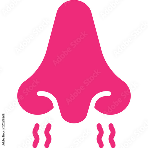 Nose icon single vector illustration