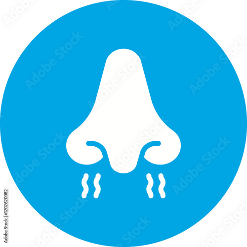 Nose icon single vector illustration