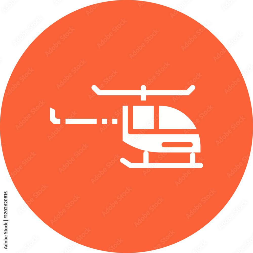 Helicopter icon single vector illustration Helicopter icon single vector illustration