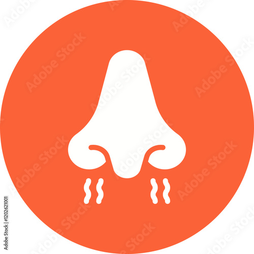 Nose icon single vector illustration