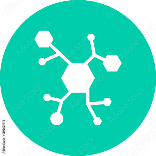 Molecular Structure icon single vector illustration