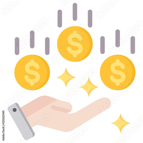 Passive Income Flat Icon