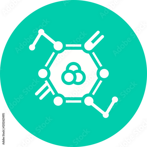 Molecules icon single vector illustration