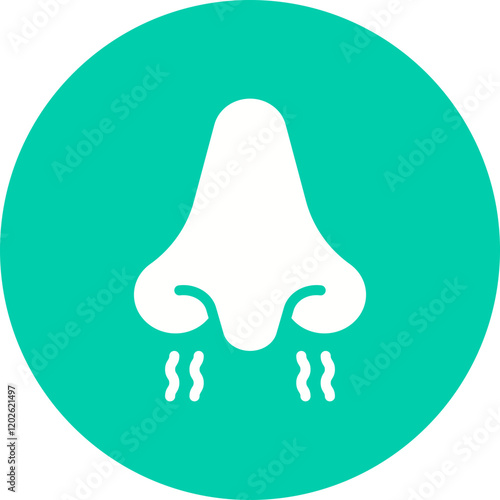 Nose icon single vector illustration