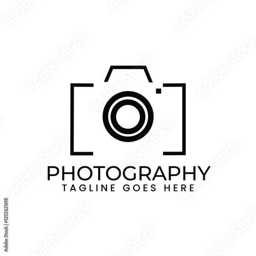 Camara icon or logo with a white background