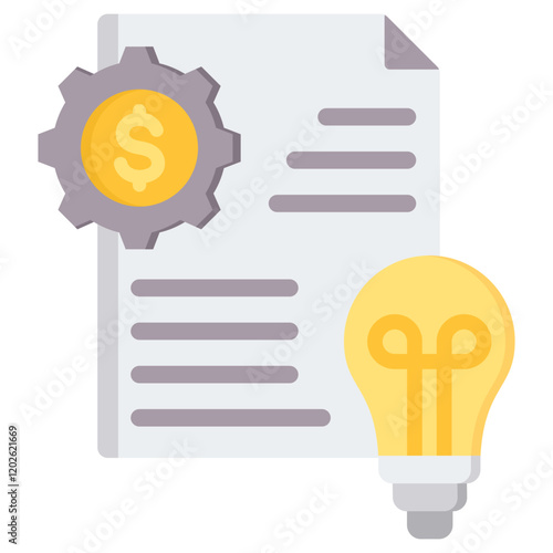 Financial Literacy Flat Icon