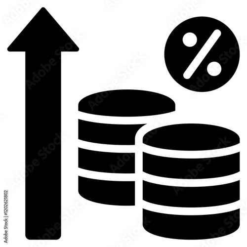 Inflation Glyph Icon