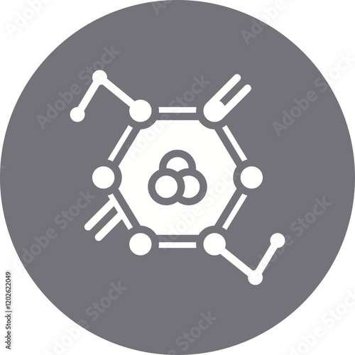 Molecules icon single vector illustration