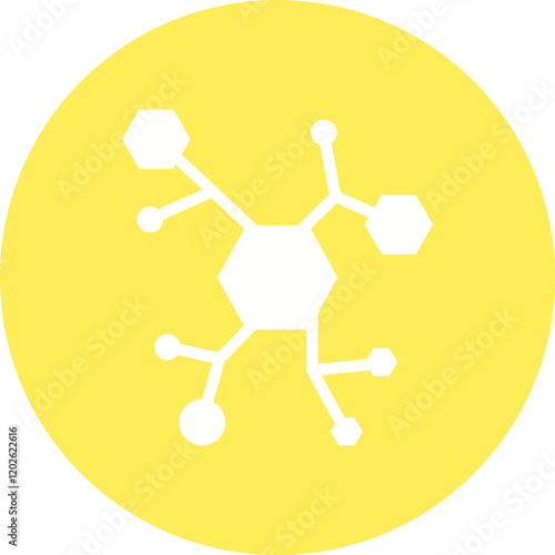 Molecular Structure icon single vector illustration